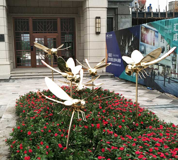 不锈钢雕塑蜻蜓