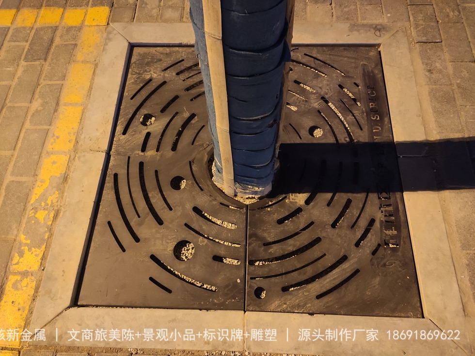 西安碑林区树池篦子制作安装要点：批量市政景观小品怎么控品质