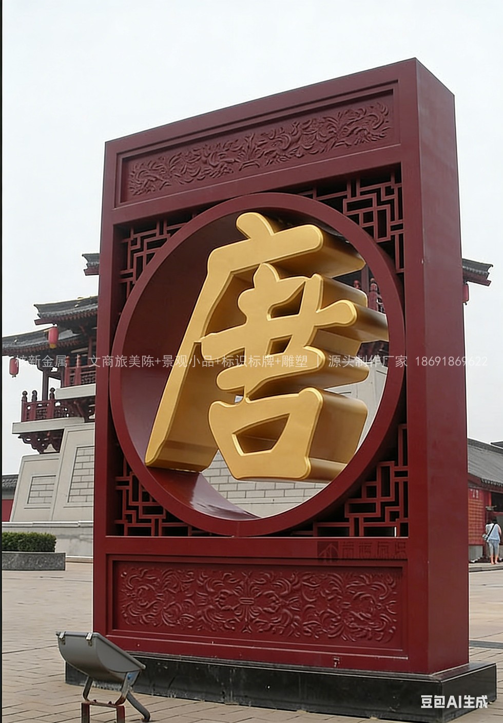 西安大唐芙蓉园标识牌制作安装案例