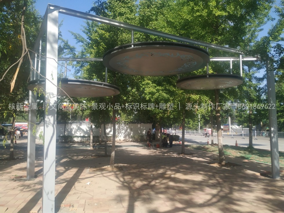 宝鸡市政景观廊架制作安装实拍