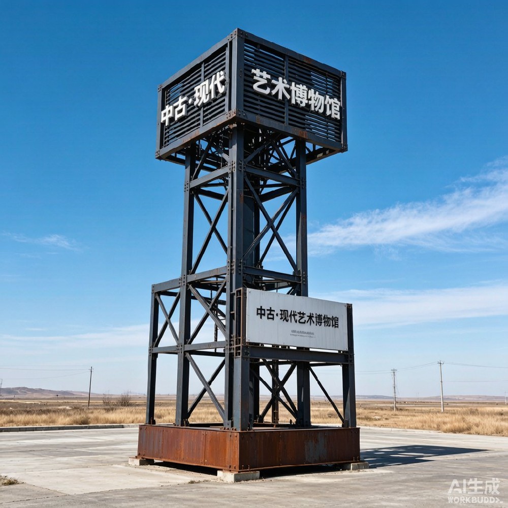 户外大型金属标识结构